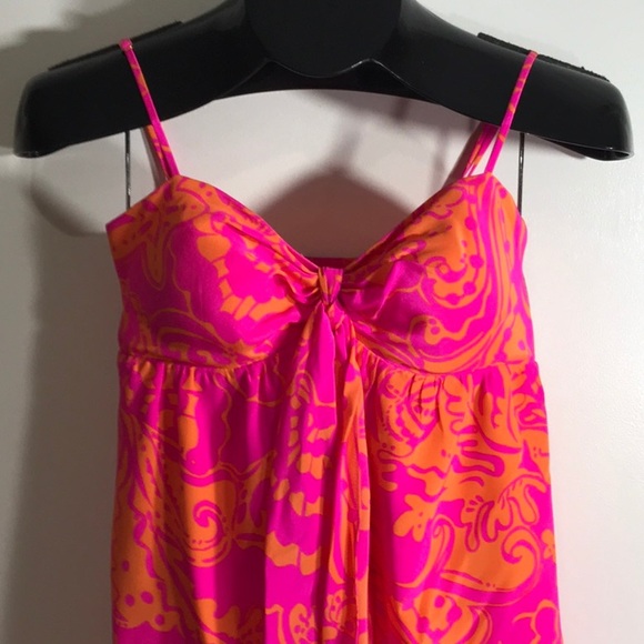 Lilly Pulitzer prints built in bra tank top XXS - Picture 2 of 8